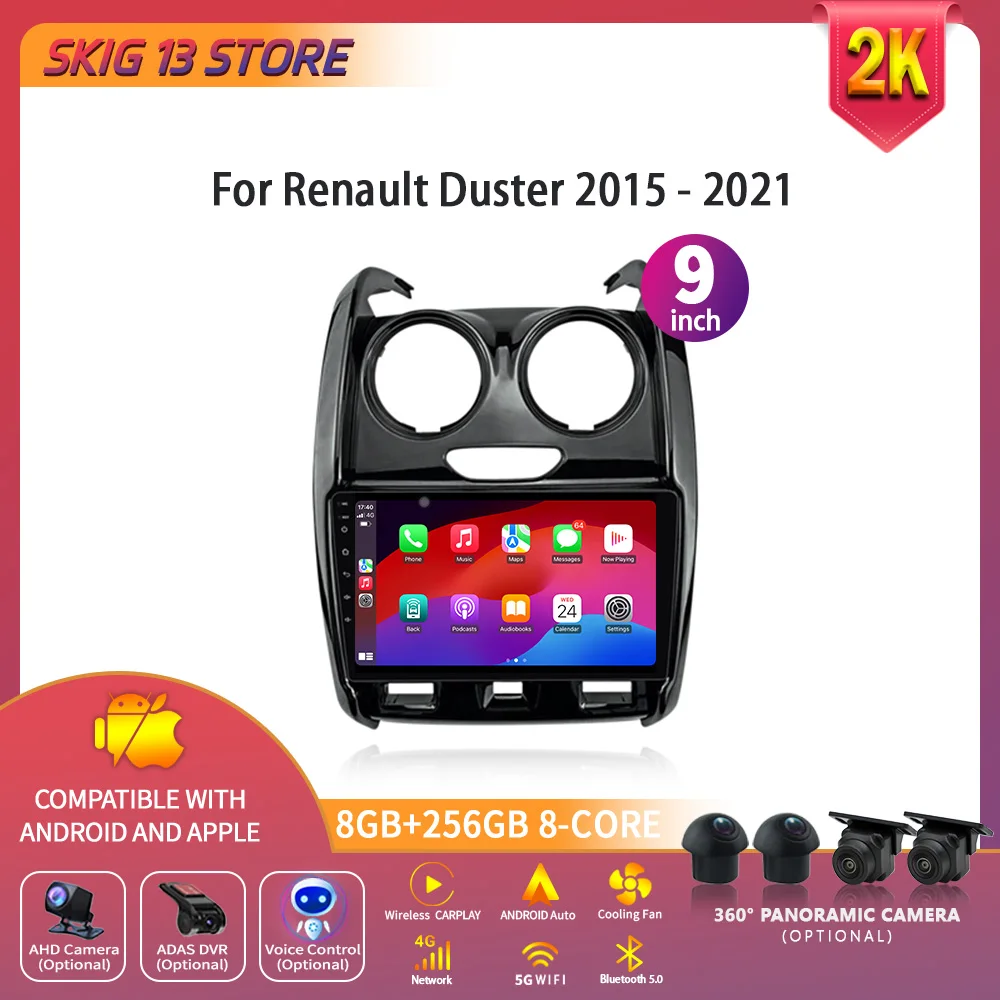 For Renault Duster 2015 - 2021 Apple Android Car Radio Multimedia Navigation Wireless Carplay Stereo System GPS Touch Screen
For Renault Duster 2015 - 2021 Apple Android Car Radio Multimedia Navigation Wireless Carplay Stereo System GPS Touch Screen