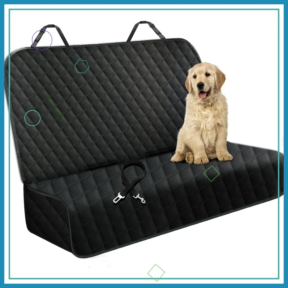 Dog Car Seat Cover for Back Seat, Waterproof Nonslip Pet Seat Cover, 4 Layers Heavy Duty with Storage Bag, Black
Dog Car Seat Cover for Back Seat, Waterproof Nonslip Pet Seat Cover, 4 Layers Heavy Duty with Storage Bag, Black