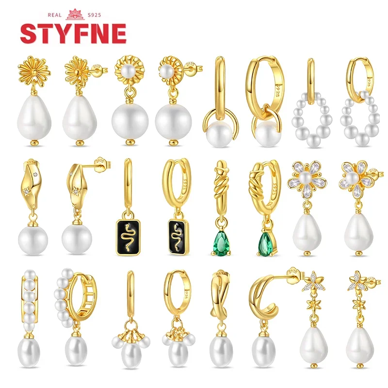925 Sterling Silver Classic Gold Pearls Heart Shape Golden Hoop Earrings for Women Engagement Birthday Proluxy Fine Jewelry Gift
925 Sterling Silver Classic Gold Pearls Heart Shape Golden Hoop Earrings for Women Engagement Birthday Proluxy Fine Jewelry Gift