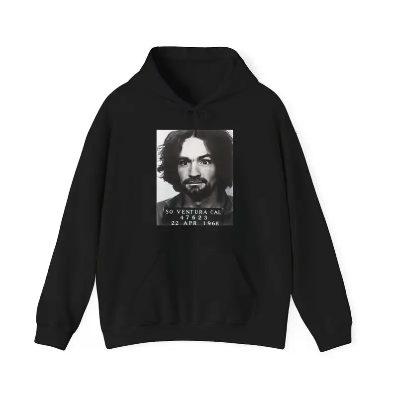 Классическая персонализированная толстовка с капюшоном Charles Manson Mugshot, уникальная толстовка True Crime, винтажная одежда Mugshot, одежда в городском стиле
Классическая персонализированная толстовка с капюшоном Charles Manson Mugshot, уникальная толстовка True Crime, винтажная одежда Mugshot, одежда в городском стиле