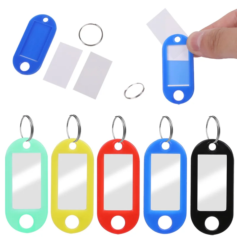 50PCS Tough Colorful Plastic Keychain Label Name Convenient And Practical For Tags With Multiple Colors Split Ring
50PCS Tough Colorful Plastic Keychain Label Name Convenient And Practical For Tags With Multiple Colors Split Ring