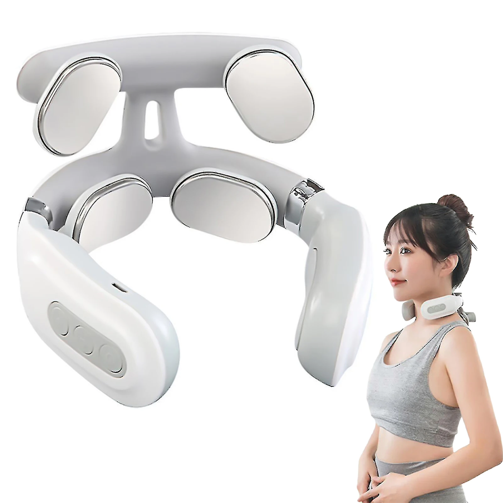Electric Neck Massager With Heat USB Charging 6 Mode Massager Constant Temperature Neck Massager Neck Protector for Muscle Relax
Electric Neck Massager With Heat USB Charging 6 Mode Massager Constant Temperature Neck Massager Neck Protector for Muscle Relax