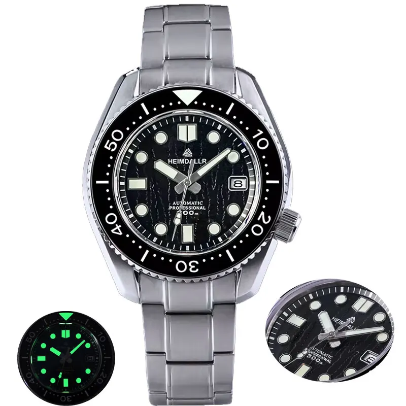 Heimdallr Men's SBDX001 Diver Watch Black Dial Ceramic Bezel Sapphire NH35 Automatic Movement 30Bar Waterproof C3 Luminous
Heimdallr Men's SBDX001 Diver Watch Black Dial Ceramic Bezel Sapphire NH35 Automatic Movement 30Bar Waterproof C3 Luminous