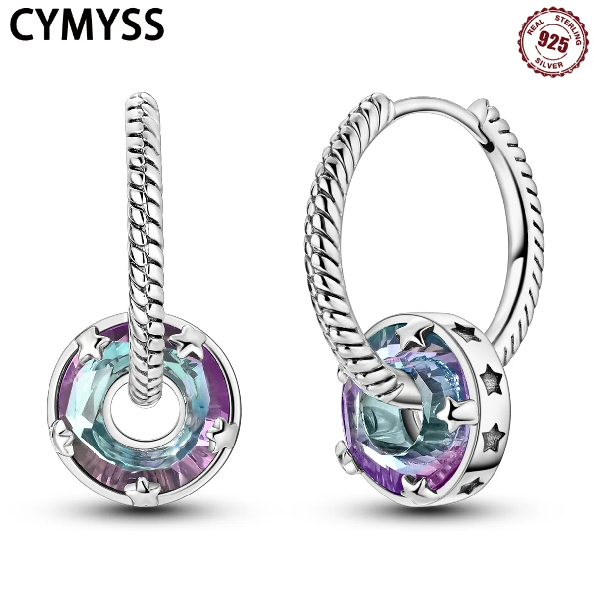 CYMYSS 2025 NEW 925 Sterling Silver Crystal Snake Bone Eardrop Boutique Birthday Party Gift Trend Glass Jewelry Woman Earrings
CYMYSS 2025 NEW 925 Sterling Silver Crystal Snake Bone Eardrop Boutique Birthday Party Gift Trend Glass Jewelry Woman Earrings