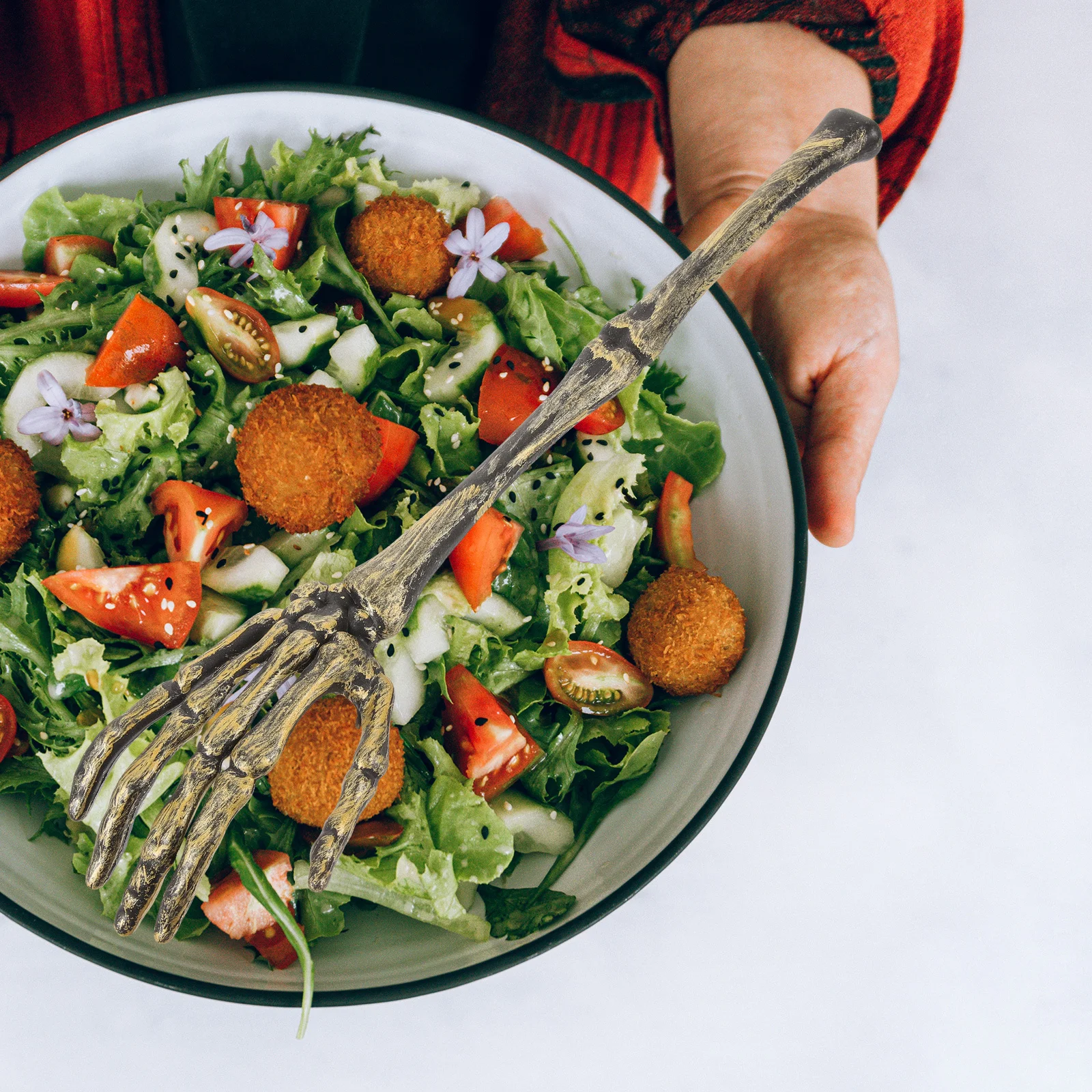 1 Pair Arm Salad Tong Halloween Plastic Mixing Spoon Durable Party Decor Kitchen Ware Creative Tableware For Salad
1 Pair Arm Salad Tong Halloween Plastic Mixing Spoon Durable Party Decor Kitchen Ware Creative Tableware For Salad