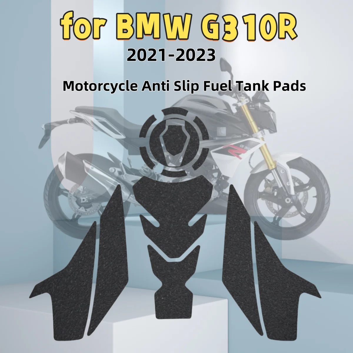 Противоскользящая защитная накладка на бак мотоцикла для BMW G310R 2021 2022 2023
Противоскользящая защитная накладка на бак мотоцикла для BMW G310R 2021 2022 2023