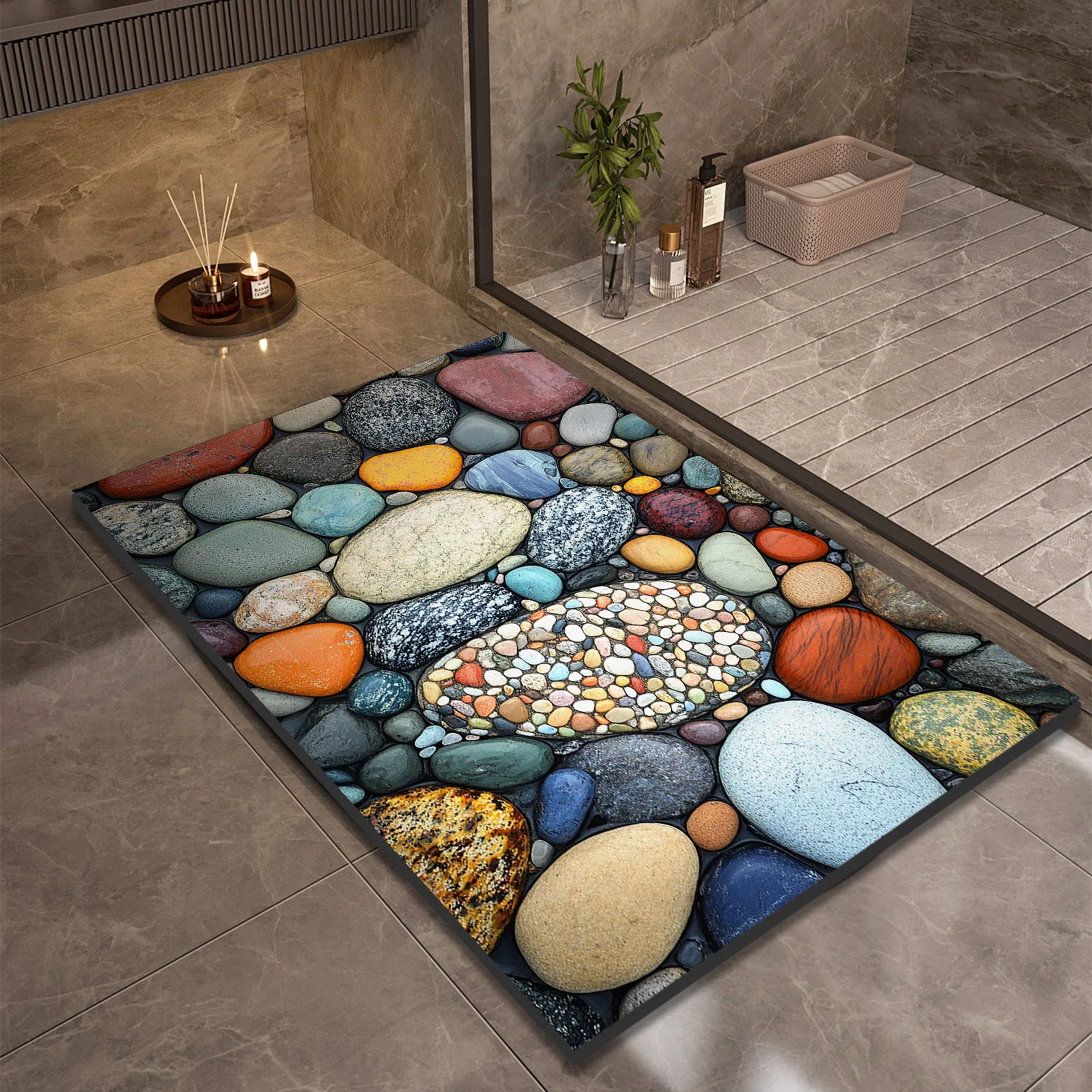 Stone Design Diatomite Bath Mat Bathroom Non-slip Shower Foot Mats Absorbent Quick Dry Toilet Rugs Carpet Doormat Washable
Stone Design Diatomite Bath Mat Bathroom Non-slip Shower Foot Mats Absorbent Quick Dry Toilet Rugs Carpet Doormat Washable
