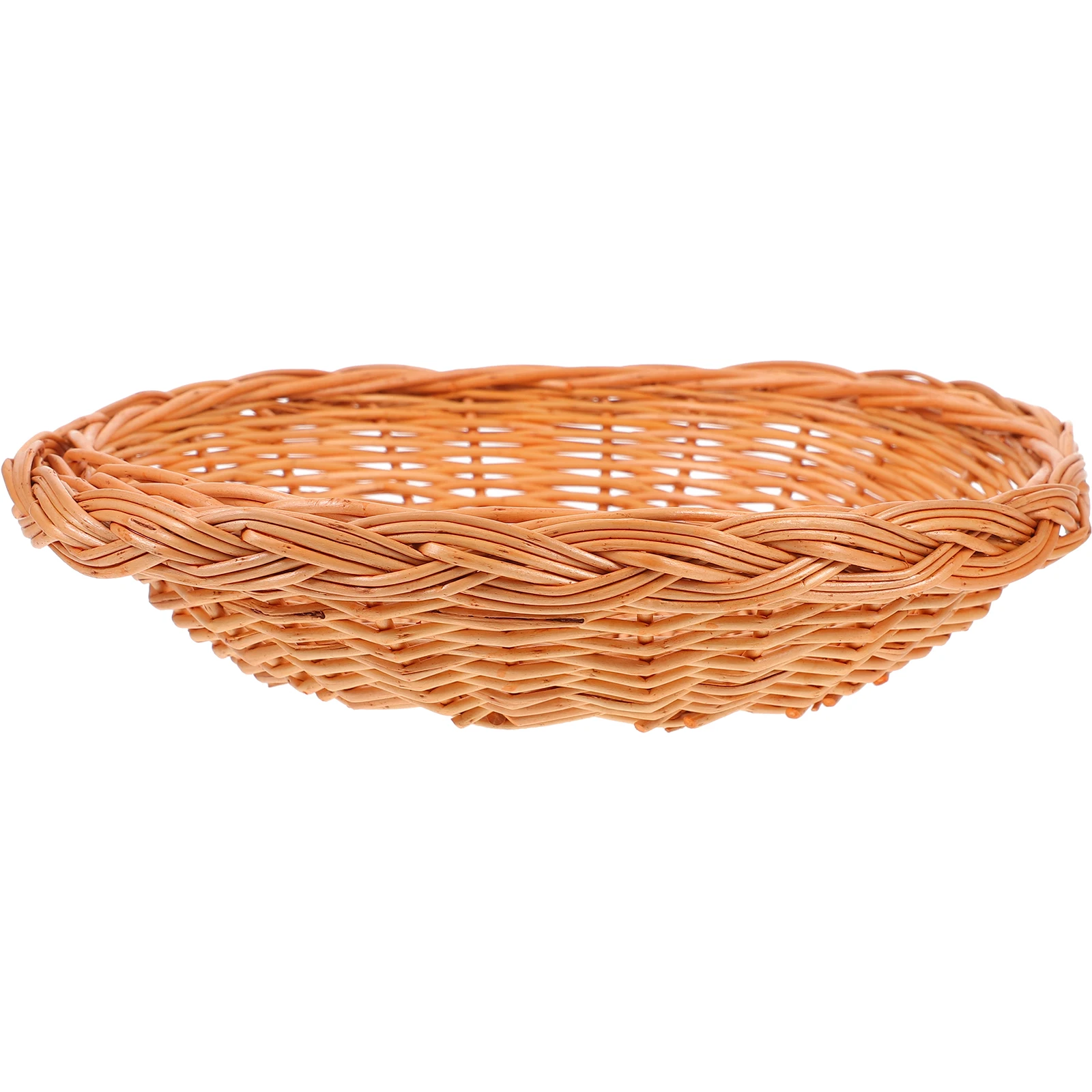 Wicker Woven Basket Natural Handmade Bread Fruit Storage Tray Kitchen Serving Basket For Home Restaurant Picnic Decorative
Wicker Woven Basket Natural Handmade Bread Fruit Storage Tray Kitchen Serving Basket For Home Restaurant Picnic Decorative