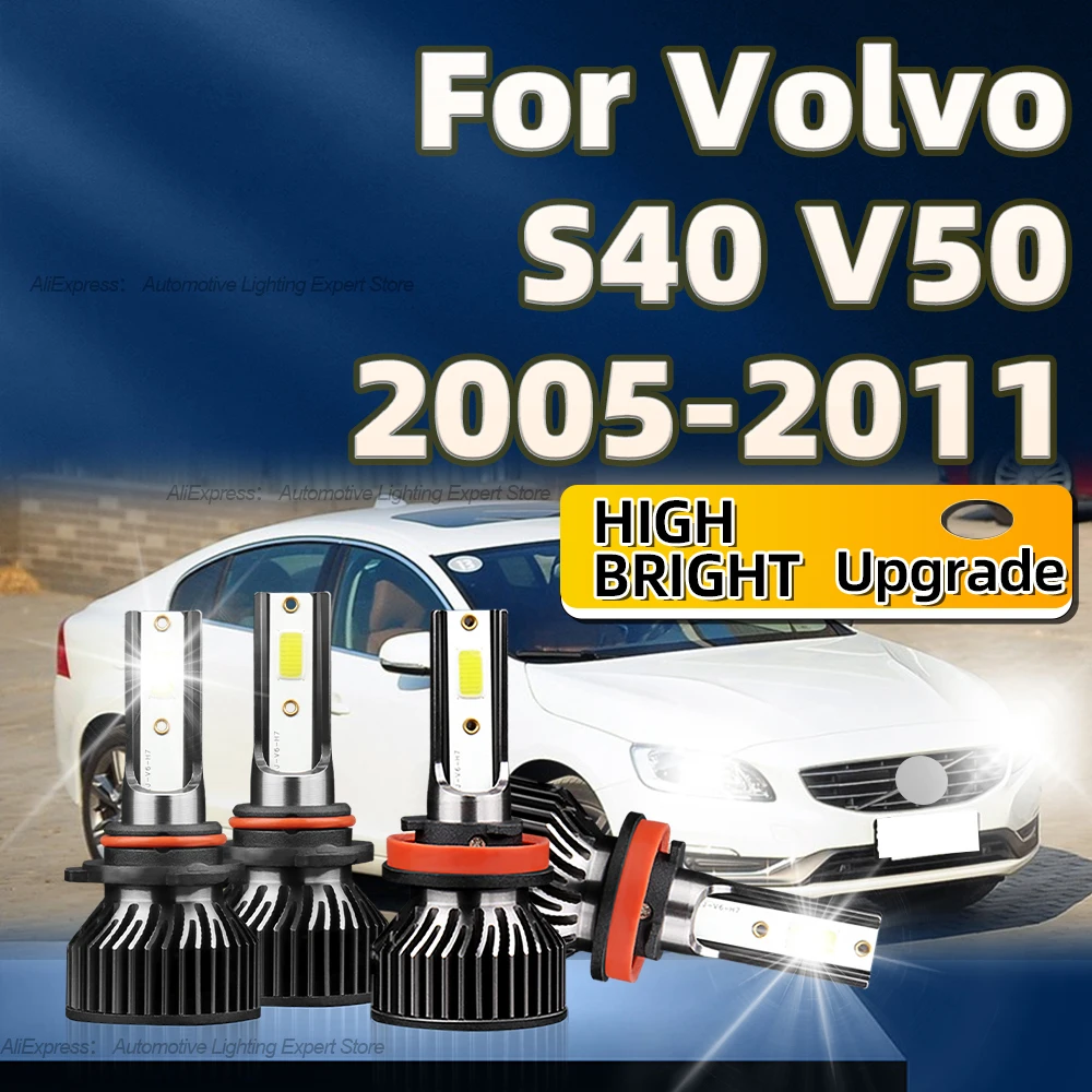 2/4Pcs Car LED Headlight H11 HB3 6000K 50000LM Auto Lamp Turbo Light For Volvo S40 V50 2005 2006 2007 2008 2009 2010 2011
2/4Pcs Car LED Headlight H11 HB3 6000K 50000LM Auto Lamp Turbo Light For Volvo S40 V50 2005 2006 2007 2008 2009 2010 2011
