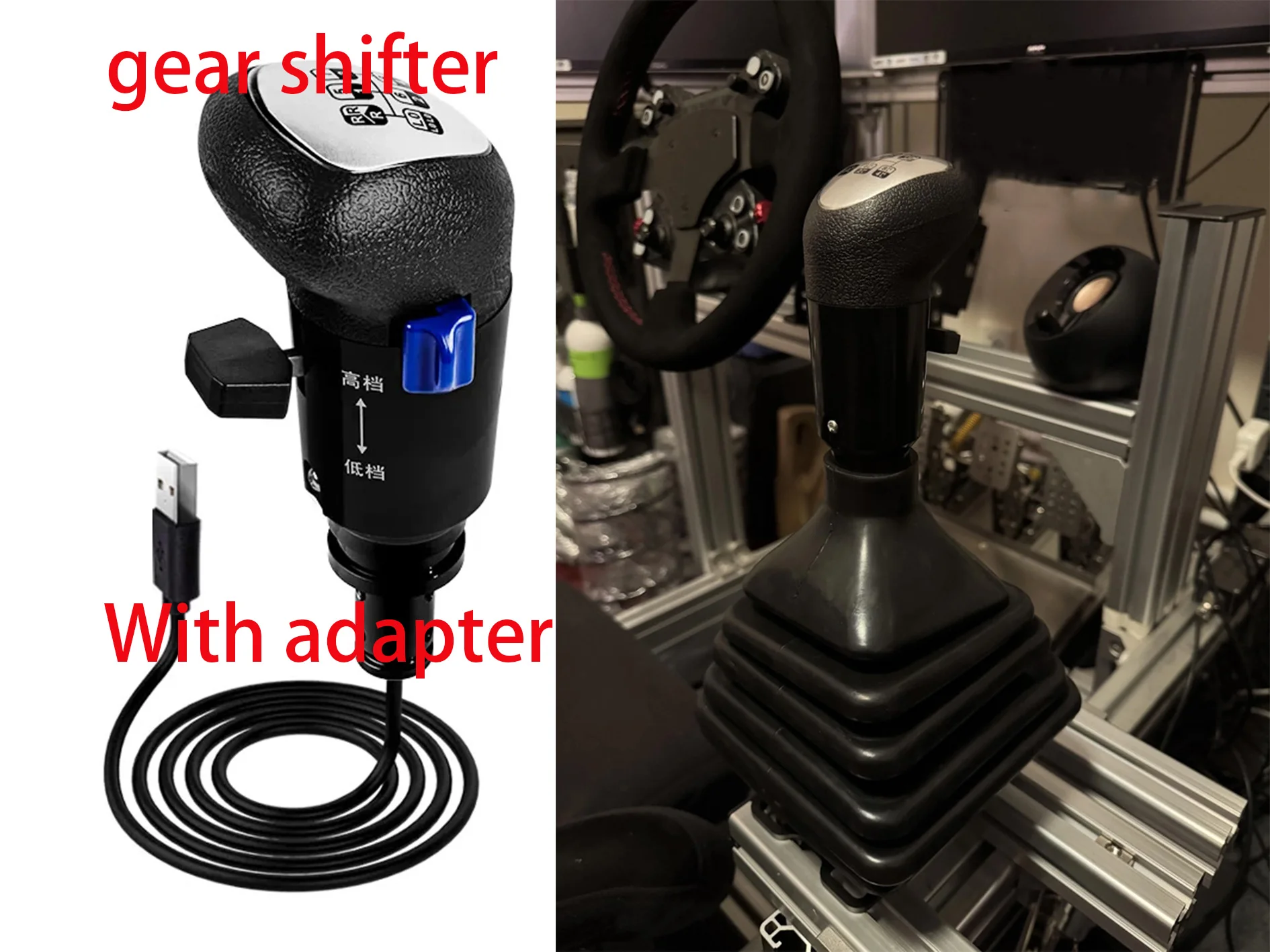 For Logitech G29 G27 G25 G923 Thrustmaster TH8A USB High Low Gear Shifter Knob PC Simulator Gear for ATS ETS2 Truck Games
For Logitech G29 G27 G25 G923 Thrustmaster TH8A USB High Low Gear Shifter Knob PC Simulator Gear for ATS ETS2 Truck Games