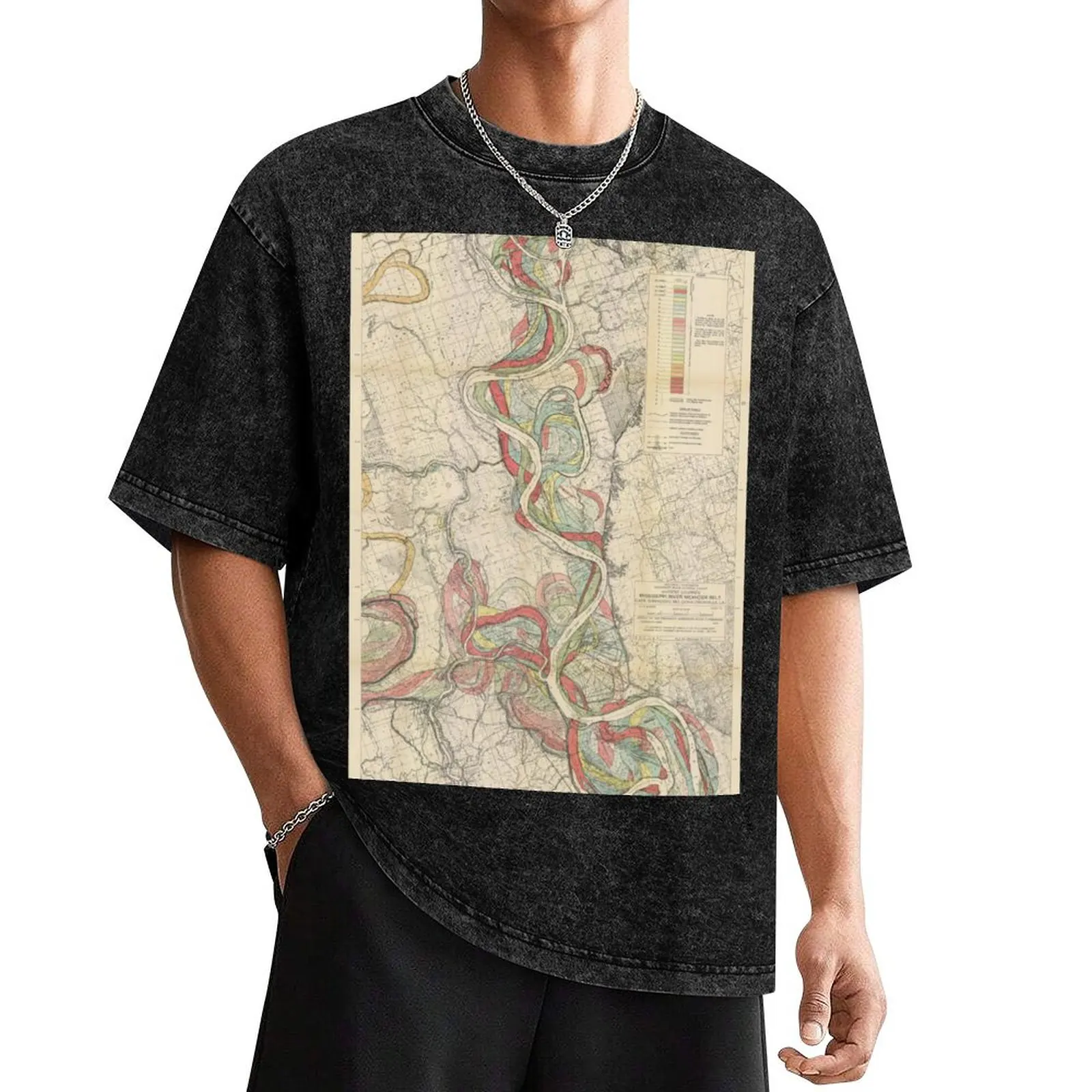 Harold Fisk, 1944 - Ancient Courses: Mississippi River Meander Belt, Plate 22 Sheet 13 T-Shirt sports fans mens tall t shirts
Harold Fisk, 1944 - Ancient Courses: Mississippi River Meander Belt, Plate 22 Sheet 13 T-Shirt sports fans mens tall t shirts