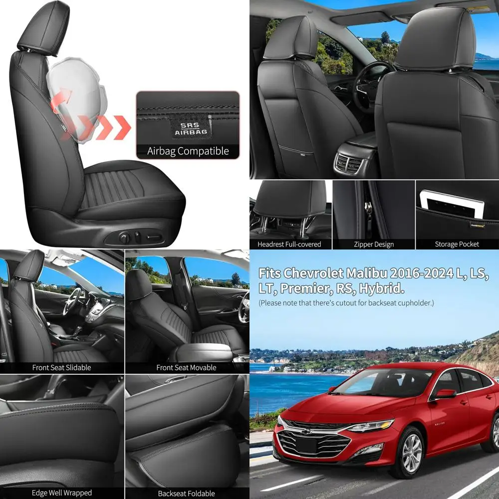 Чехлы на сиденья для Chevy Malibu 2016-2025, водонепроницаемые чехлы на сиденья Fullset для Chevrolet Malibu L, LS, LT, Premier, RS 2016-2025, Ma
Чехлы на сиденья для Chevy Malibu 2016-2025, водонепроницаемые чехлы на сиденья Fullset для Chevrolet Malibu L, LS, LT, Premier, RS 2016-2025, Ma