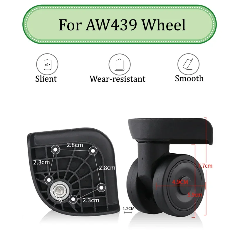 For AW439 Universal Wheel Replace The Luggage With Quiet Wear-resistant Push-pull Smooth Shock Absorption Replacement Accessory
For AW439 Universal Wheel Replace The Luggage With Quiet Wear-resistant Push-pull Smooth Shock Absorption Replacement Accessory