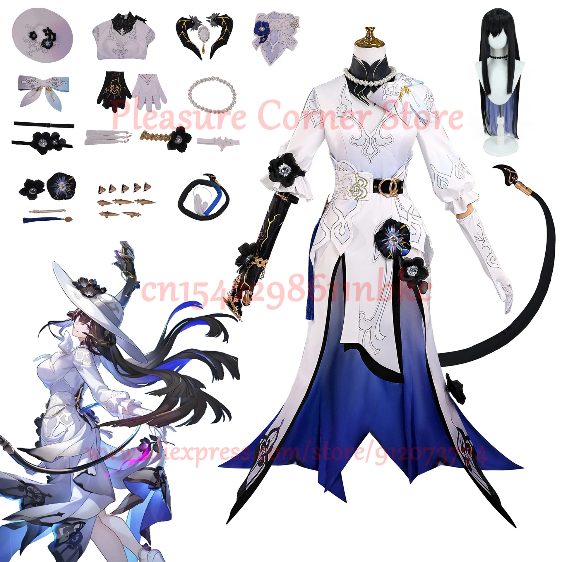 The Collapse of The Starry Sky Railway ": Dahlia Constance Cosplay, Anime, Costume, Wig, Prop, Role-playing Set
The Collapse of The Starry Sky Railway ": Dahlia Constance Cosplay, Anime, Costume, Wig, Prop, Role-playing Set