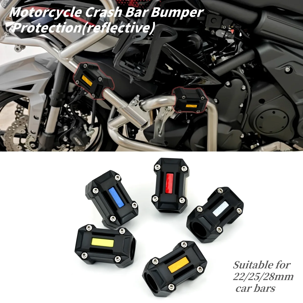 22/25/28 mm Motorcycle Bumper Protector Crash Bars Block Engine Guard Universal for Honda Yamaha BMW KAWASAKI 2pcs
22/25/28 mm Motorcycle Bumper Protector Crash Bars Block Engine Guard Universal for Honda Yamaha BMW KAWASAKI 2pcs