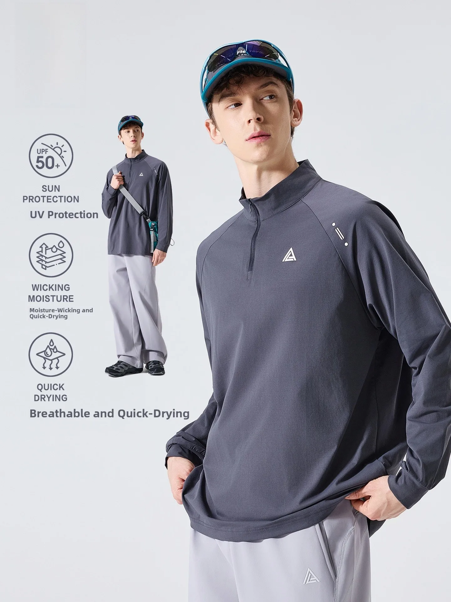 LAZY DAY TREND Men's Long Sve T-irt Outdoor Cycling f Zip Qui Dry Sportswear UV Protection Loose Fit Polyester
LAZY DAY TREND Men's Long Sve T-irt Outdoor Cycling f Zip Qui Dry Sportswear UV Protection Loose Fit Polyester