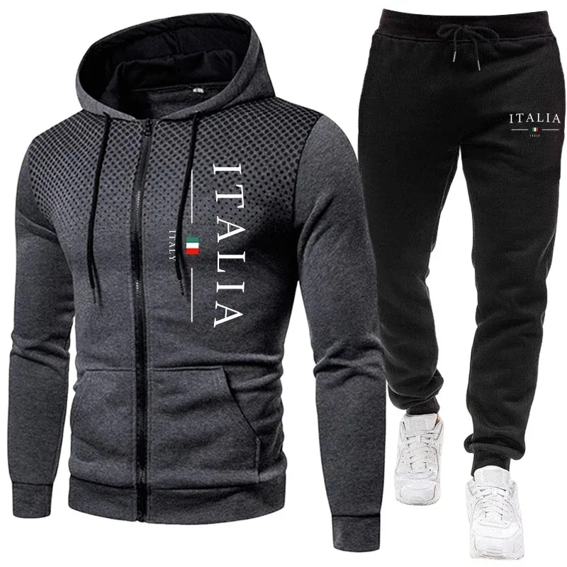 Tracksuit Zipper Hoodie and Sweatpants Urban Casual Sporty Jogging Suit Male Daily Training Outfits
Tracksuit Zipper Hoodie and Sweatpants Urban Casual Sporty Jogging Suit Male Daily Training Outfits