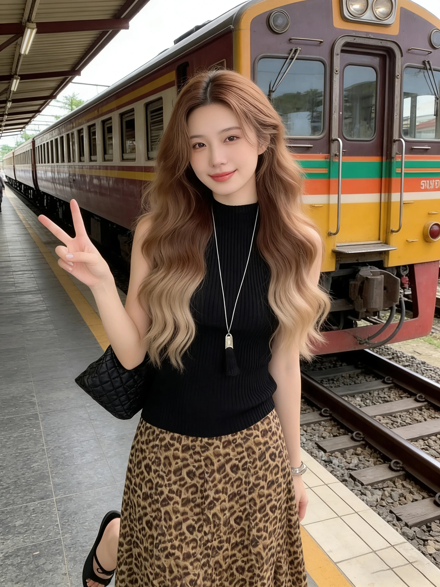 Korean Style Hot Girl Black round Neck Knitted Vest Women Anti Aging Versatile Beautiful Leopard Print Skirt Two Piece Set
Korean Style Hot Girl Black round Neck Knitted Vest Women Anti Aging Versatile Beautiful Leopard Print Skirt Two Piece Set