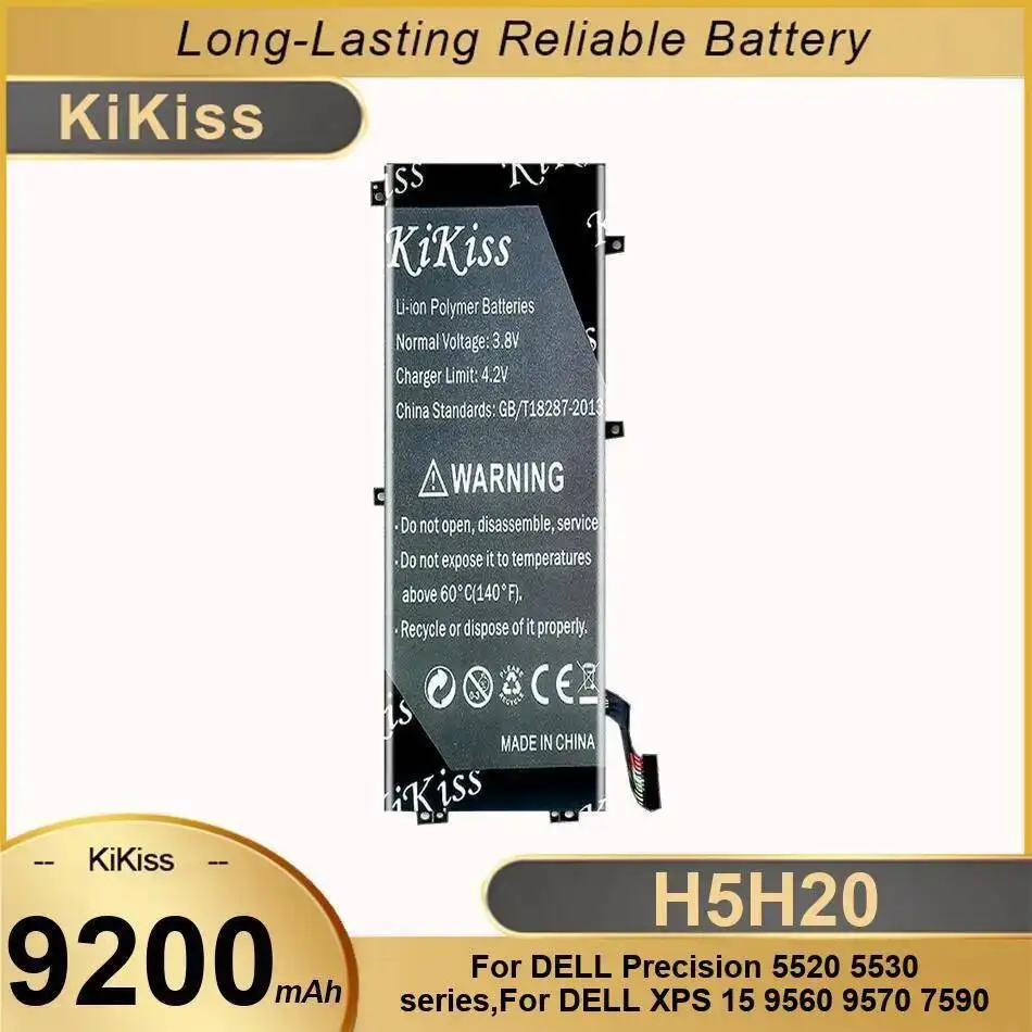 Laptop Battery H5H20 9200Mah For Dell Precision 5520 5530 Xps 15 9560 9570 7590 Not Fit 5510 9550 
Laptop Battery H5H20 9200Mah For Dell Precision 5520 5530 Xps 15 9560 9570 7590 Not Fit 5510 9550