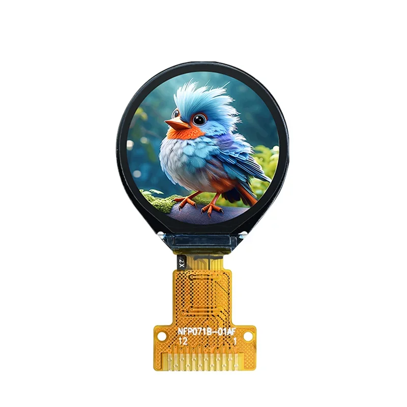 0.71 inch 160*160 Resolution Circular IPS LCD Screen GC9D01 Driver Serial Screen HD SPI 12Pin
0.71 inch 160*160 Resolution Circular IPS LCD Screen GC9D01 Driver Serial Screen HD SPI 12Pin