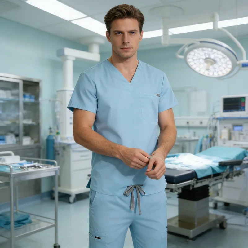Multi Pocket Solid Color Hand Washing Clothes, Split Type Doctor's Hand Washing Clothes, Operating Room Medical Work Clothes.
Multi Pocket Solid Color Hand Washing Clothes, Split Type Doctor's Hand Washing Clothes, Operating Room Medical Work Clothes.