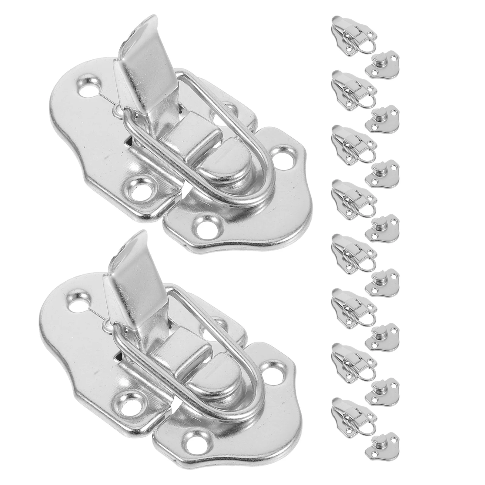 10Pcs Iron Box Latch Spring Toggle Lock Clasp for Packaging Boxes Tool Cases Weatherproof Shed Door Hasp Cabinet Padlock Clasp
10Pcs Iron Box Latch Spring Toggle Lock Clasp for Packaging Boxes Tool Cases Weatherproof Shed Door Hasp Cabinet Padlock Clasp
