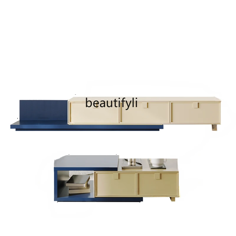 Simple Modern TV Cabinet and Tea Table Combination Retractable Nordic Solid Wood Living Room Small Apartment Dopamine
Simple Modern TV Cabinet and Tea Table Combination Retractable Nordic Solid Wood Living Room Small Apartment Dopamine