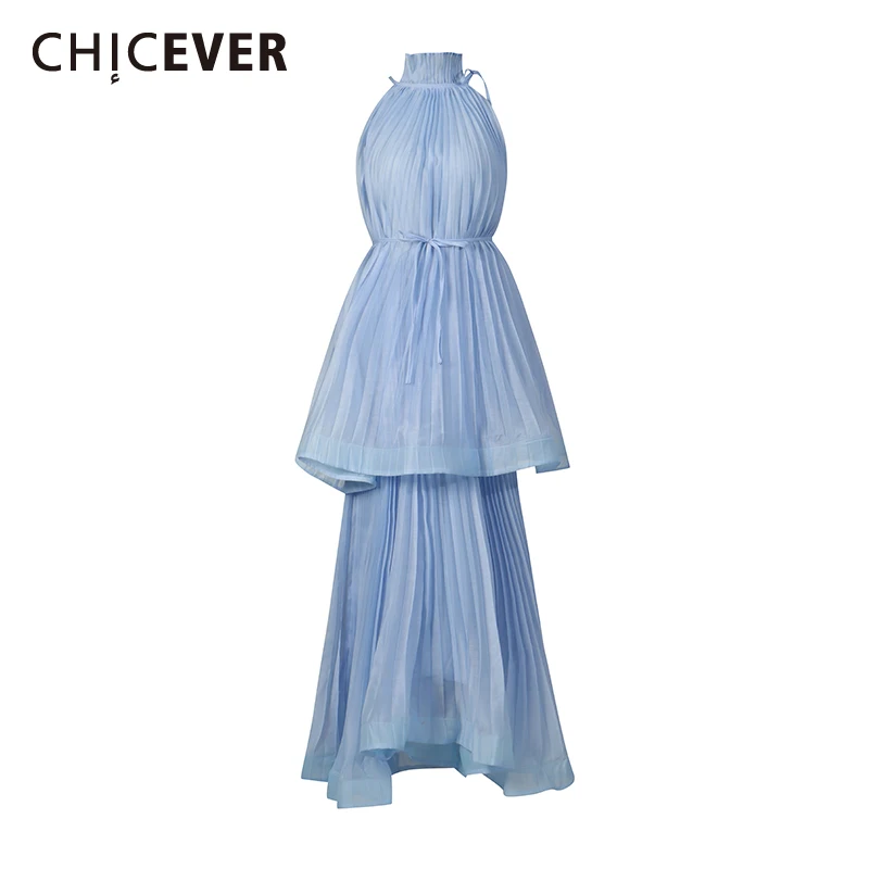 Платье CHICEVER с однотонными вставками и складками, женское, с высоким воротом, без рукавов, свободного кроя, для отпуска и путешествий, летняя мода, новый стиль
Платье CHICEVER с однотонными вставками и складками, женское, с высоким воротом, без рукавов, свободного кроя, для отпуска и путешествий, летняя мода, новый стиль