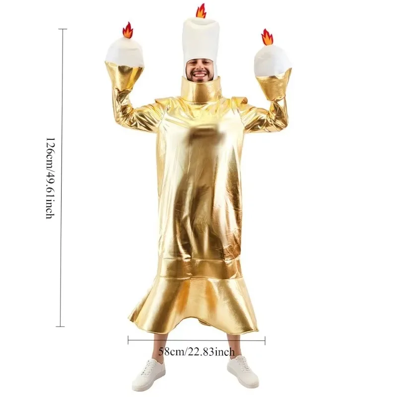 Funny Halloween Party Costume Set Candlelit Dinner Outfit for Stage Performances
Funny Halloween Party Costume Set Candlelit Dinner Outfit for Stage Performances
