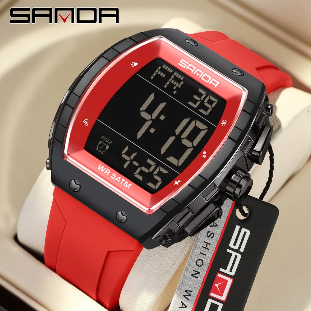 SANDA New 6258 Роскошные мужские спортивные электронные часы Многофункциональные водонепроницаемые ночники Роскошные мужские электронные часы 2025
SANDA New 6258 Роскошные мужские спортивные электронные часы Многофункциональные водонепроницаемые ночники Роскошные мужские электронные часы 2025