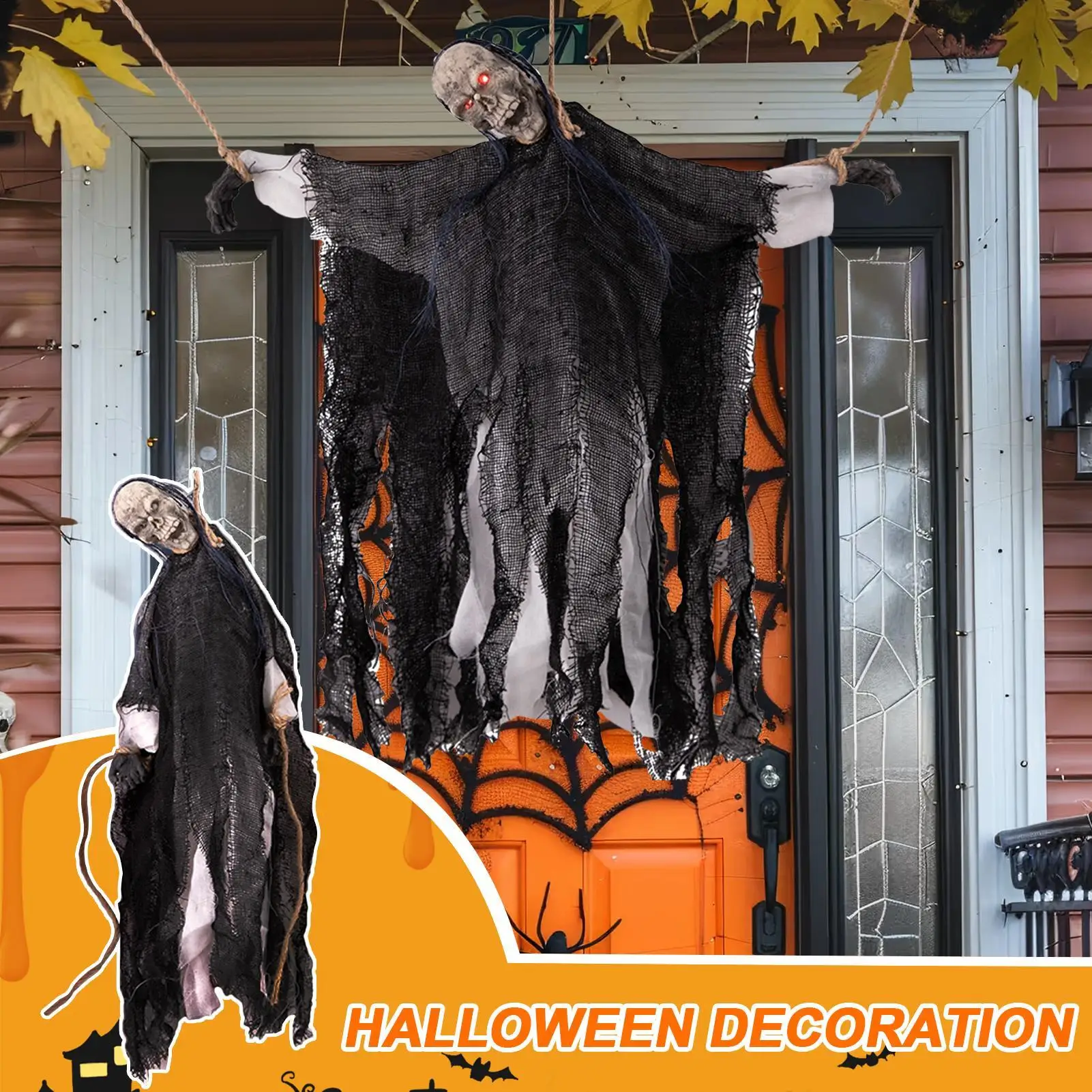 Украшения на Хэллоуин, светящийся на Хэллоуин, страшный призрак, летающий кулон, реквизит для фотосессии, праздничный декор, жуткий для двора, дом с привидениями
Украшения на Хэллоуин, светящийся на Хэллоуин, страшный призрак, летающий кулон, реквизит для фотосессии, праздничный декор, жуткий для двора, дом с привидениями