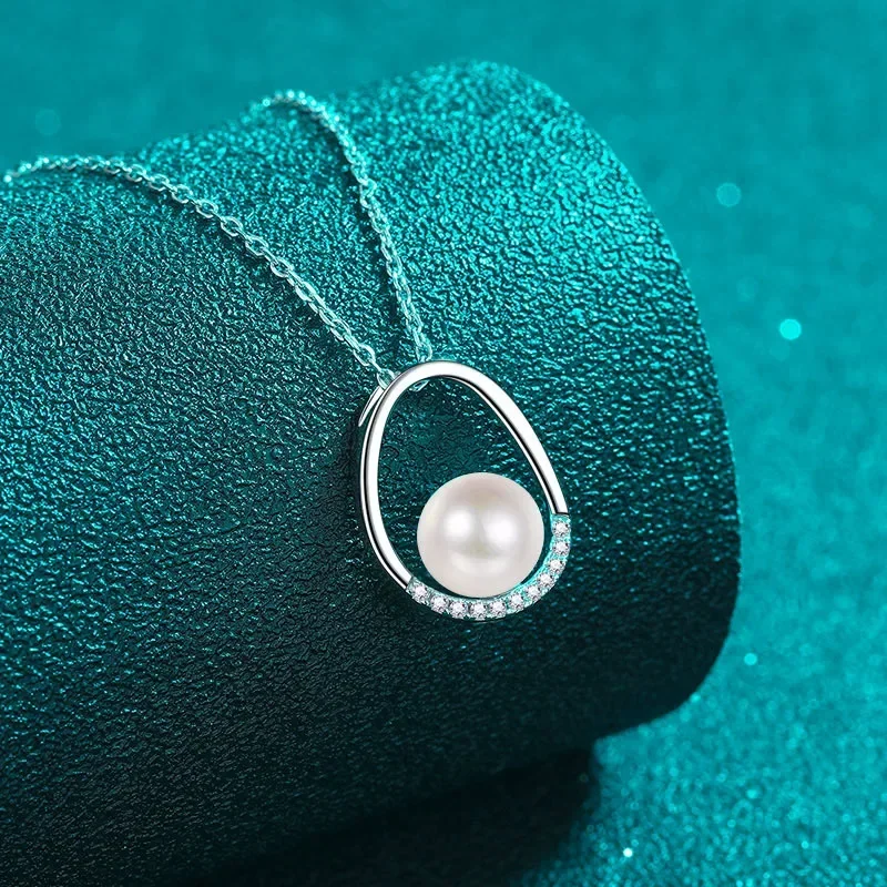 Oval Pendant Elegant PT950 Commuter Clavicle Chain, Sparkling Moissanite Diamond Pearl Platinum Necklace for Women Birthday Gift
Oval Pendant Elegant PT950 Commuter Clavicle Chain, Sparkling Moissanite Diamond Pearl Platinum Necklace for Women Birthday Gift
