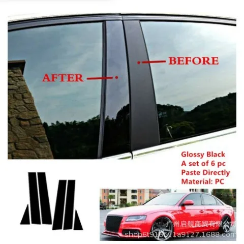 Suitable for Audi A4 L B8.5 S4 8K sedan 2009-2016 modified window trim bright PC black center pillar sticker
Suitable for Audi A4 L B8.5 S4 8K sedan 2009-2016 modified window trim bright PC black center pillar sticker