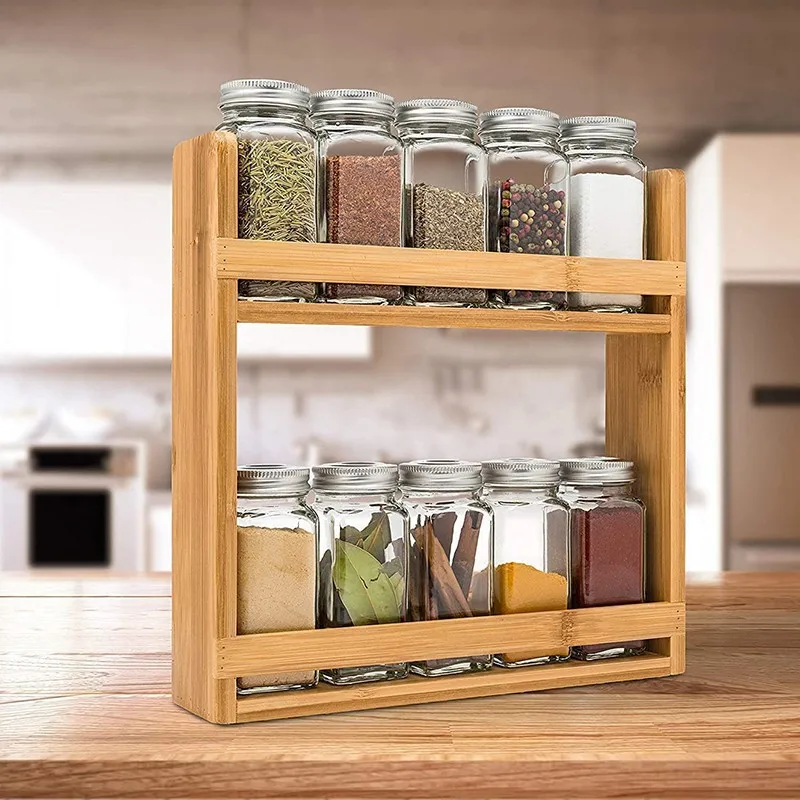Space saving kitchen seasoning storage rack, countertop seasoning rack, bamboo and wood multifunctional seasoning storage rack
Space saving kitchen seasoning storage rack, countertop seasoning rack, bamboo and wood multifunctional seasoning storage rack