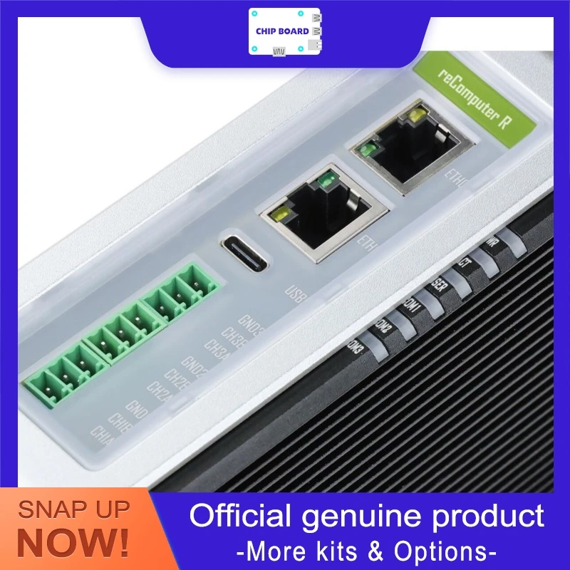 Seeedstudio reComputer R1225 CM4 LoRaWAN Gateway Industrial Controller 4GB RAM 32GB eMMC Dual LAN RS485