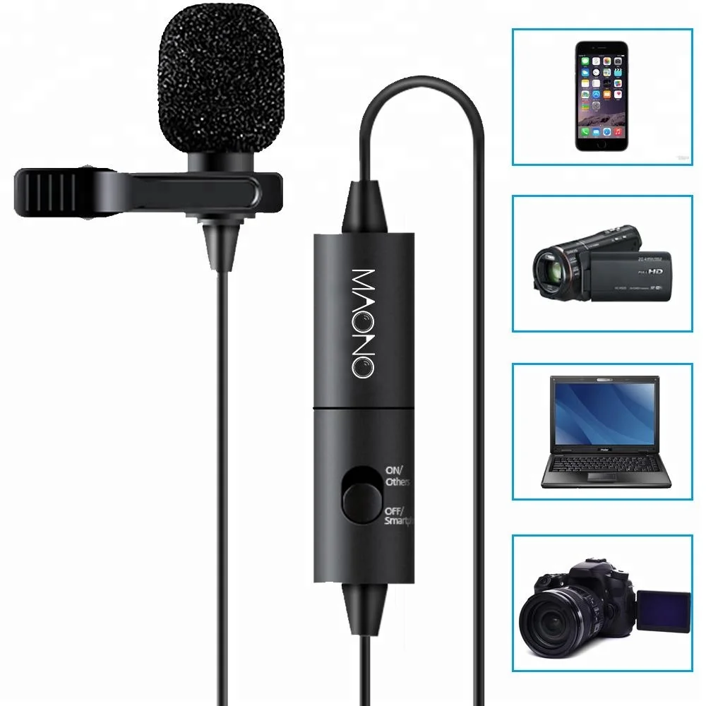 MAONO 3.5mm Portable Mini Hidden Microphone Collar Laplel Mic With Microphone Clip Lapel for Podcast Lavalier Microphones
MAONO 3.5mm Portable Mini Hidden Microphone Collar Laplel Mic With Microphone Clip Lapel for Podcast Lavalier Microphones
