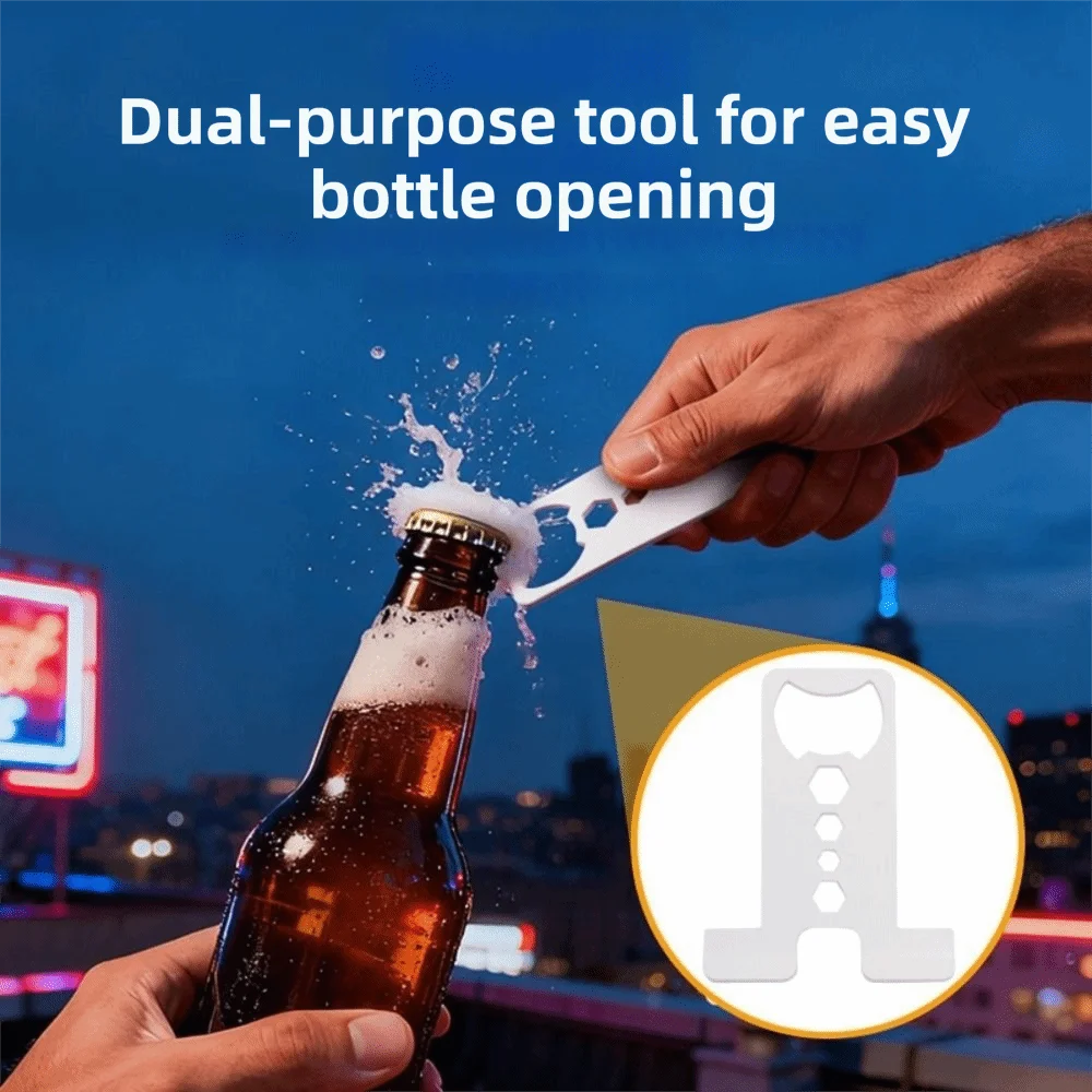 Portable Foldable Metal Phone Holder Beer Opener Sturdy Phone Support Kickstand Stable Adjustable Tablet Stand Outdoor
Portable Foldable Metal Phone Holder Beer Opener Sturdy Phone Support Kickstand Stable Adjustable Tablet Stand Outdoor