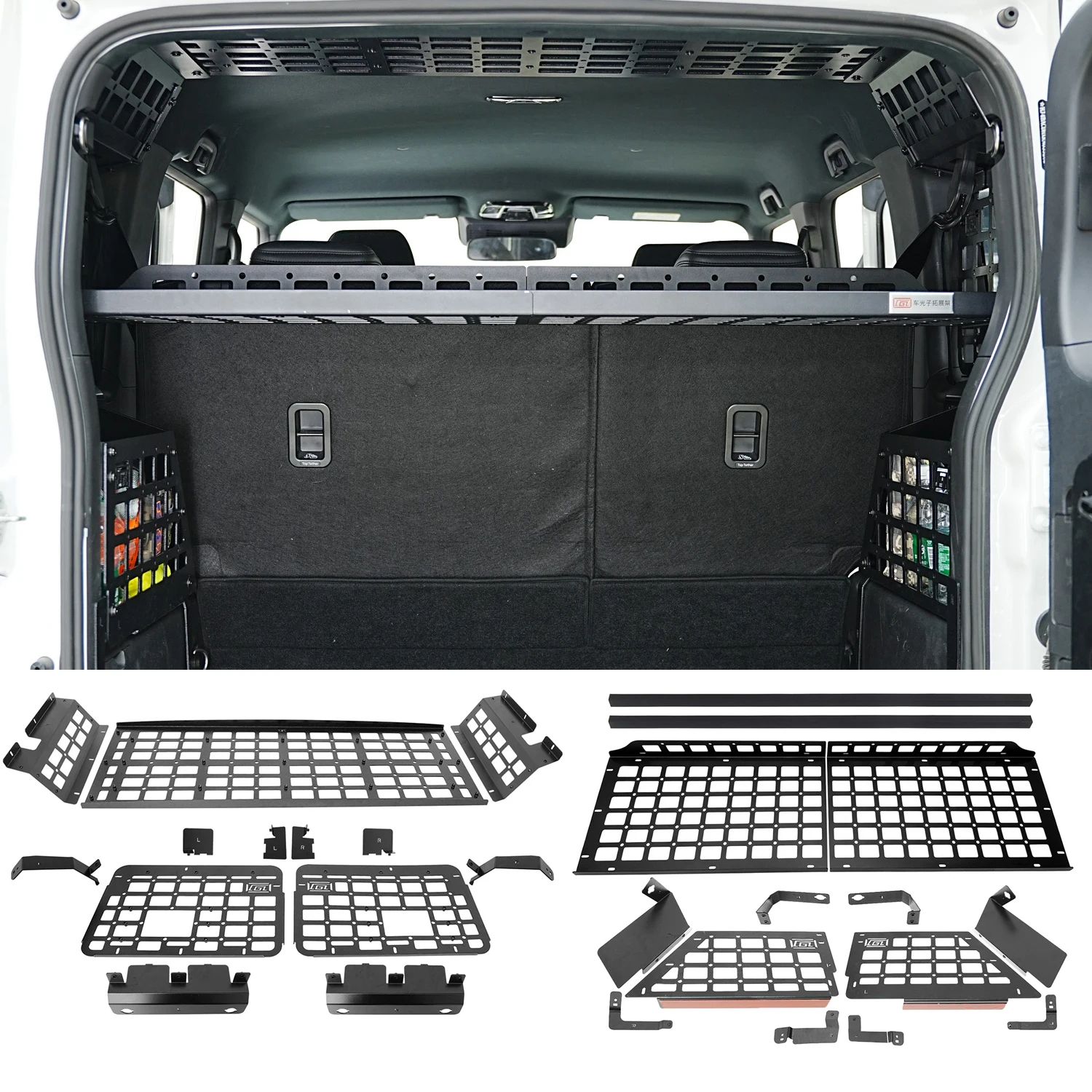 For BAW 212 T01 2024-2026 MOLLE Panel Storage Box Car Rear Trunk Shelf Debris Rack Interior Car Accessories Aluminum Whole Set
For BAW 212 T01 2024-2026 MOLLE Panel Storage Box Car Rear Trunk Shelf Debris Rack Interior Car Accessories Aluminum Whole Set