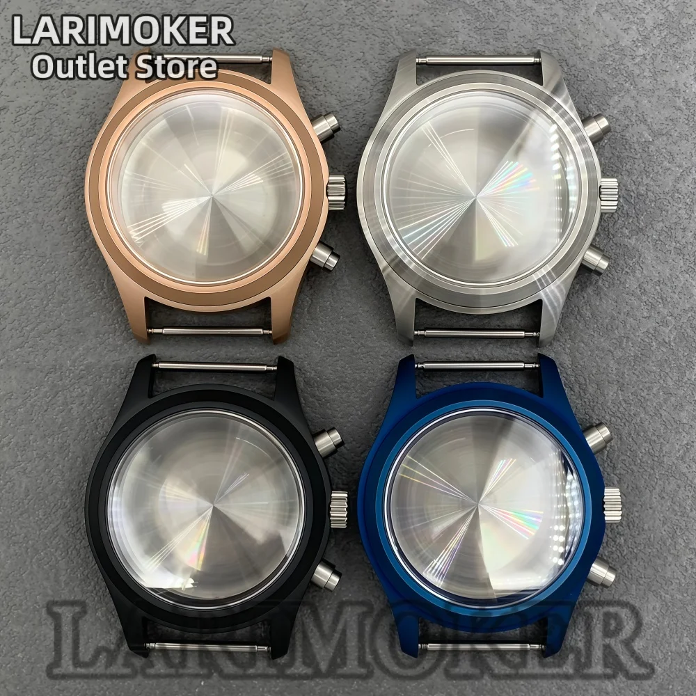 LARIMOKER 38mm Matte Sandblasted Stainless Steel Watch Case Sapphire Crystal Chronograph Fit VK63 VK64 Quartz Movements
LARIMOKER 38mm Matte Sandblasted Stainless Steel Watch Case Sapphire Crystal Chronograph Fit VK63 VK64 Quartz Movements