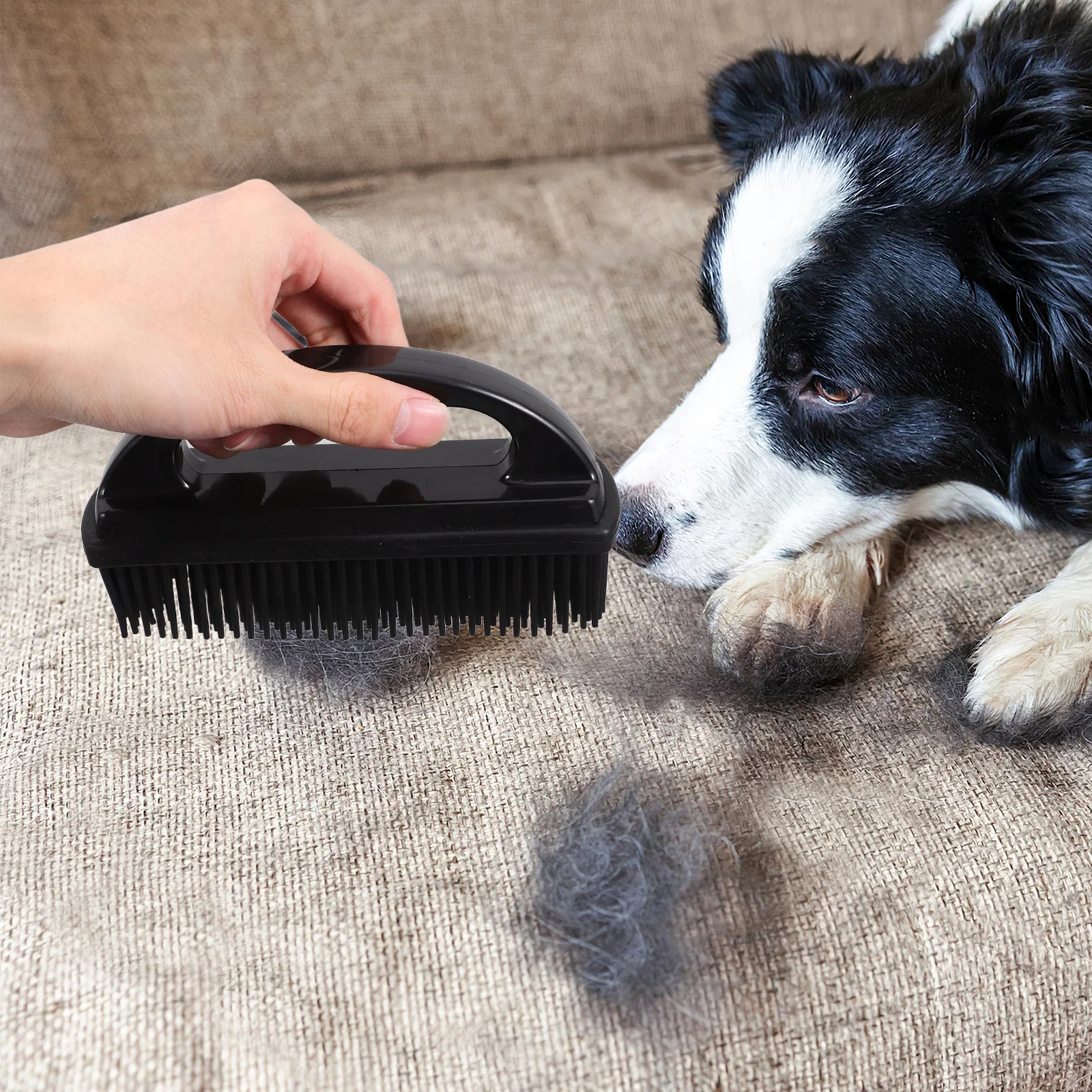 Black Silicone Pet Hair Brush for Dogs Cats Cleaning Beds Sofas Carpets Car Interiors Hair Removal Defloating Brush
Black Silicone Pet Hair Brush for Dogs Cats Cleaning Beds Sofas Carpets Car Interiors Hair Removal Defloating Brush