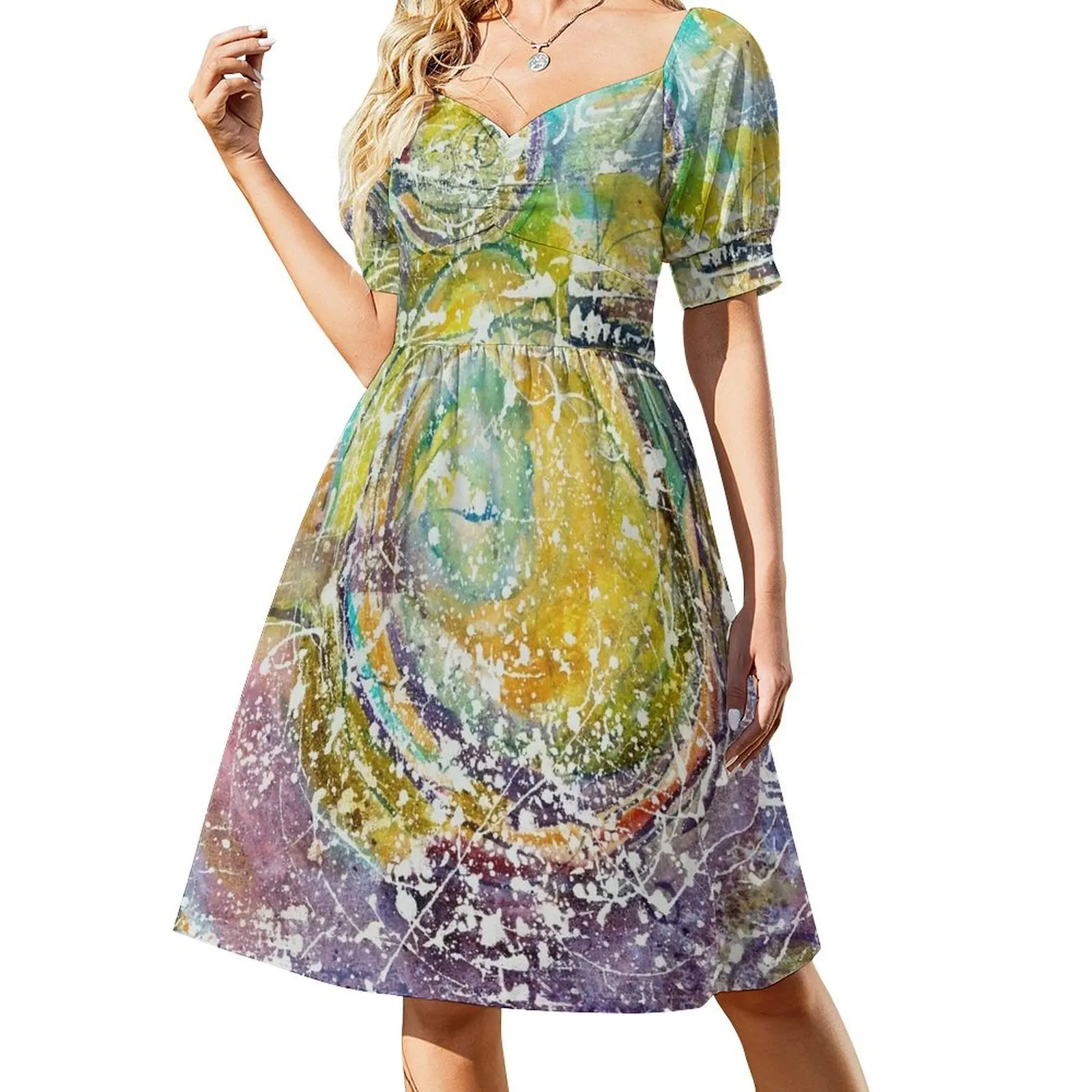 Purple Turmoil Abstract Painting Short-Sleeved Dress dresses korean style Women's dresses Dress
Purple Turmoil Abstract Painting Short-Sleeved Dress dresses korean style Women's dresses Dress