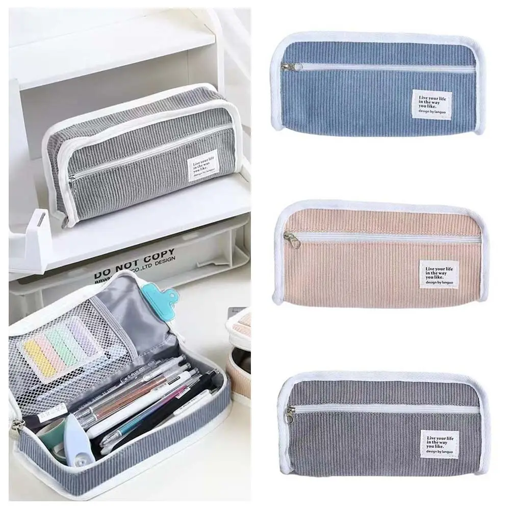 Pink Blue Grey Ins Stationery Bag Large Capacity Multifunctional Korean Style Pencil Case Aesthetic Ins Style Pencil Pouch
Pink Blue Grey Ins Stationery Bag Large Capacity Multifunctional Korean Style Pencil Case Aesthetic Ins Style Pencil Pouch