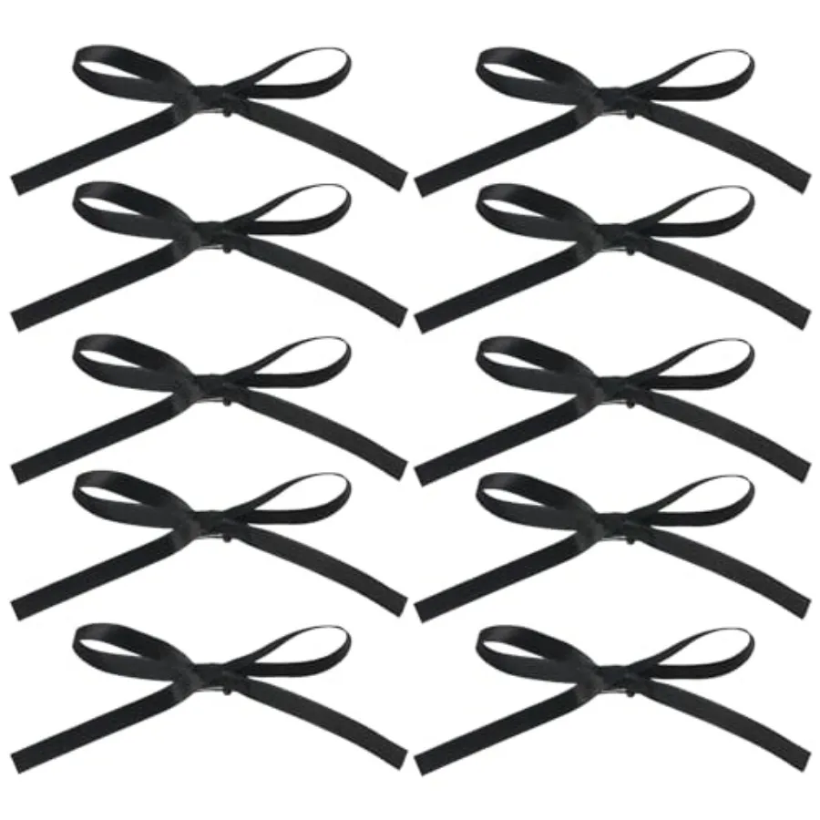 Hair Accessories for Women and Girls: Long Ponytail Holders, Small Claw Clips, Barrettes, and Ribbon Bow Hair Clips - 10Pcs Set
Hair Accessories for Women and Girls: Long Ponytail Holders, Small Claw Clips, Barrettes, and Ribbon Bow Hair Clips - 10Pcs Set