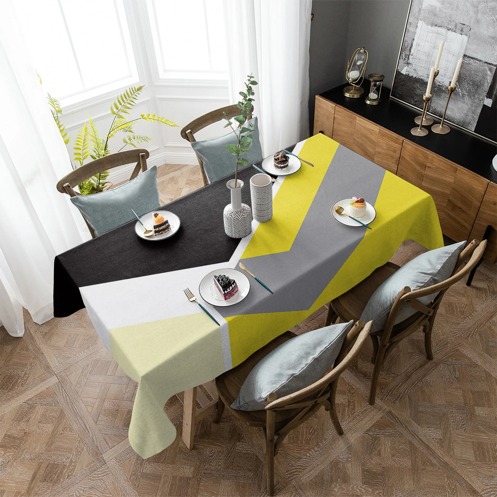 Abstract Yellow Geometric Texture Waterproof Tablecloth Party Decorations Supplies Rectangle Table Cloth for Kitchen Table Decor
Abstract Yellow Geometric Texture Waterproof Tablecloth Party Decorations Supplies Rectangle Table Cloth for Kitchen Table Decor