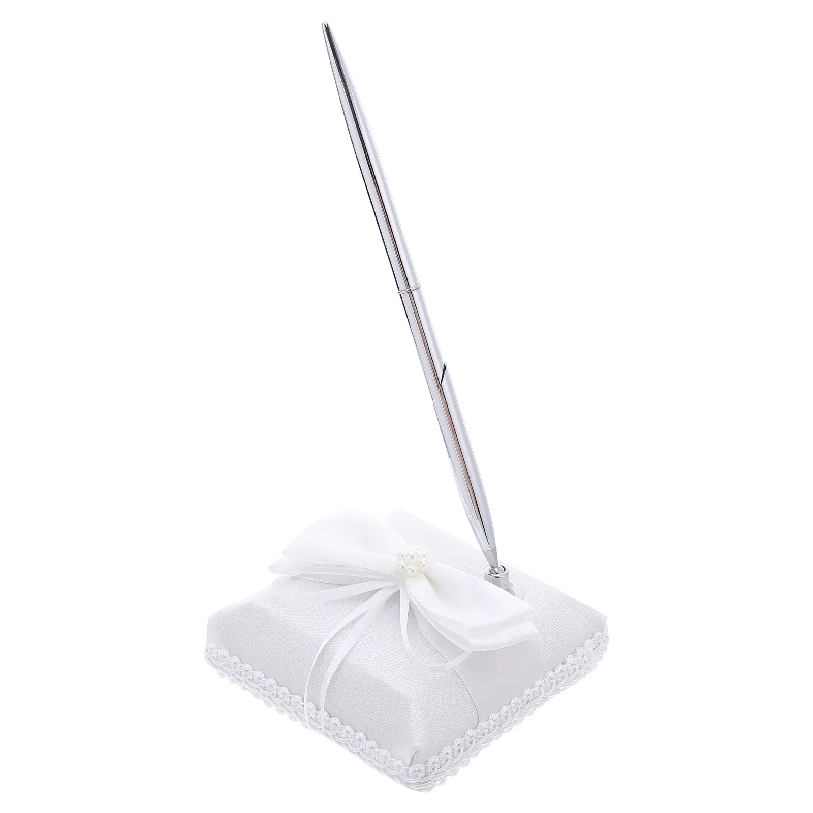 Ручка для свадебной гостевой книги, металлическая ручка для подписи с элегантным тканевым основанием с бантом для свадебной церемонии, ручки для гостевой книги
Ручка для свадебной гостевой книги, металлическая ручка для подписи с элегантным тканевым основанием с бантом для свадебной церемонии, ручки для гостевой книги