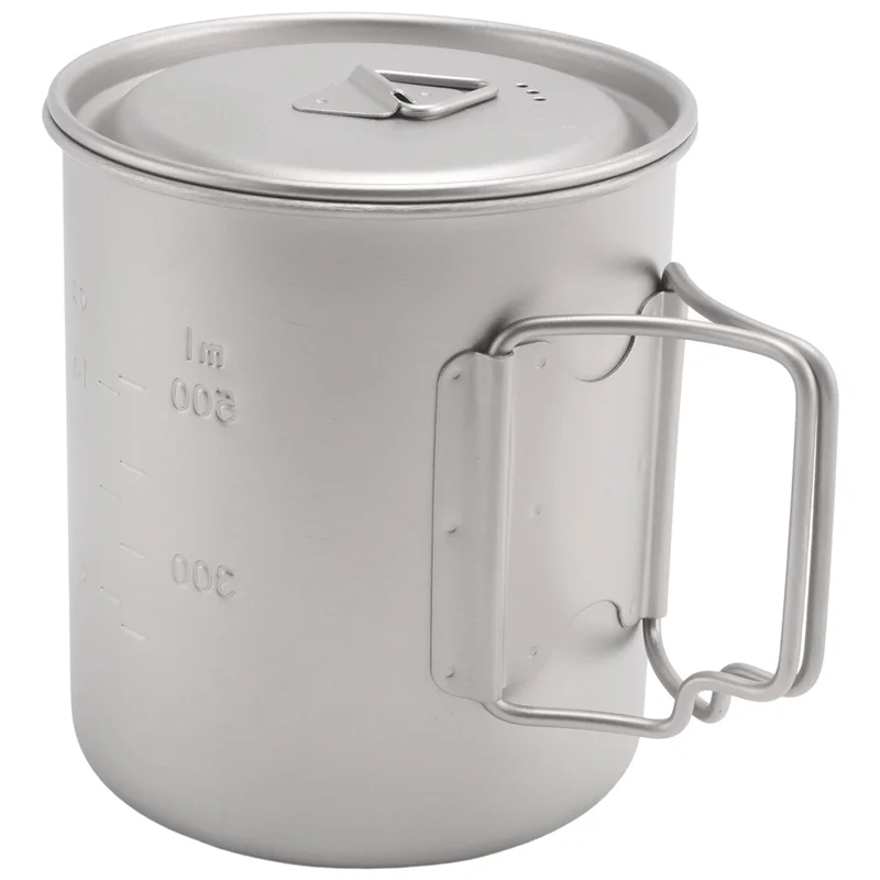 RM-Ultralight Titanium Cup Portable Mug Camping Picnic Water Cup Foldable Handle 750Ml Titanium Color
RM-Ultralight Titanium Cup Portable Mug Camping Picnic Water Cup Foldable Handle 750Ml Titanium Color