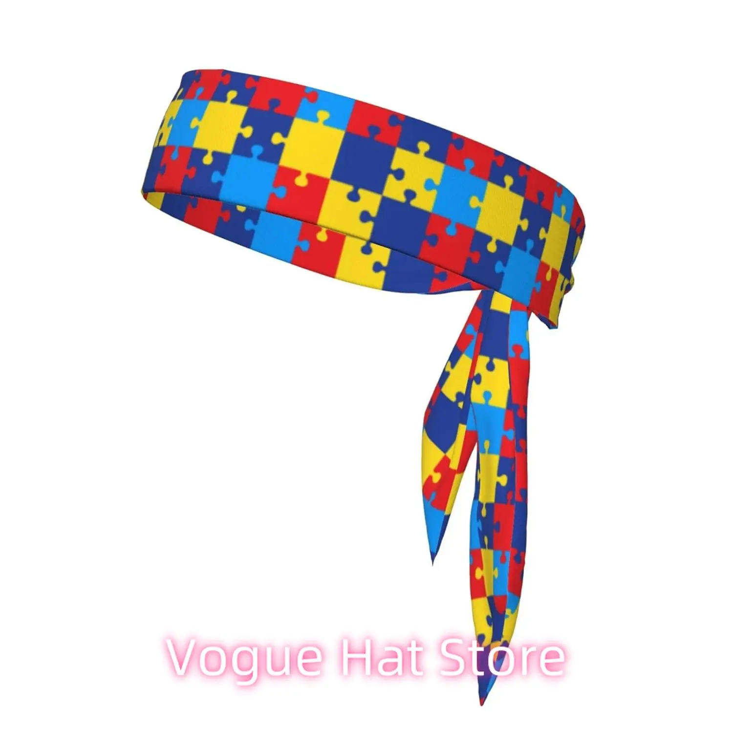 Tie Headband for Men Women Tennis Headband autism awareness Colorful puzzles Sweat Band for Workout, Running, Football, Basketb
Tie Headband for Men Women Tennis Headband autism awareness Colorful puzzles Sweat Band for Workout, Running, Football, Basketb