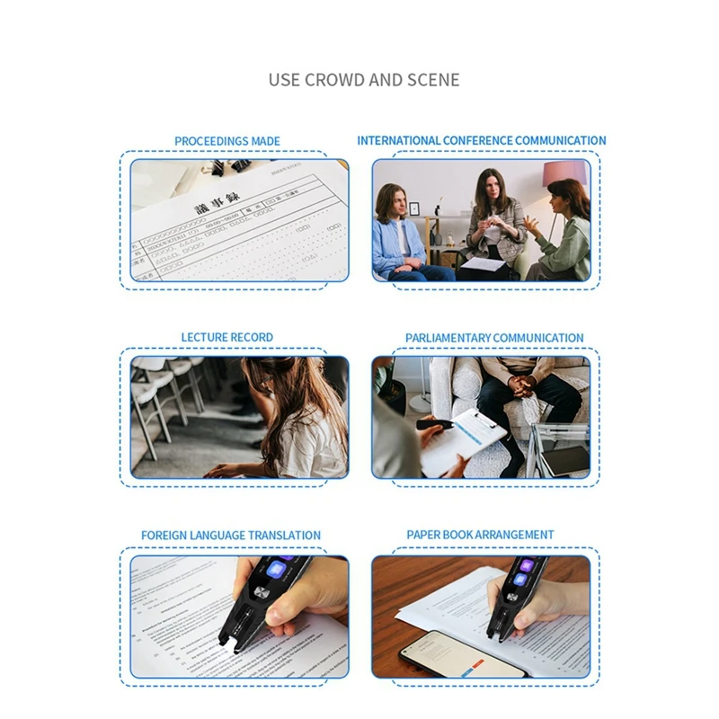 Scan Reader Pen Instant Voice Translator Dictionary Pen Portable Realtime Language Recording Intelligent Translation Pen
Scan Reader Pen Instant Voice Translator Dictionary Pen Portable Realtime Language Recording Intelligent Translation Pen