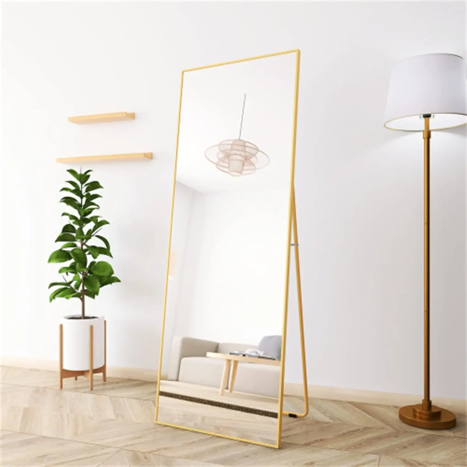 65" X 24" Alloy Frame Full Length Mirror Hanging Standing or Leaning, Bedroom Mirror Floor Mirror Wall-Mounted, Customized
65" X 24" Alloy Frame Full Length Mirror Hanging Standing or Leaning, Bedroom Mirror Floor Mirror Wall-Mounted, Customized