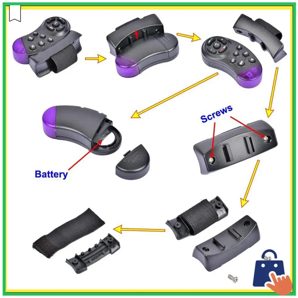 Advanced Universal Steering Wheel Wireless Remote Control 11 Buttons For Car CD DVD MP5 Player
Advanced Universal Steering Wheel Wireless Remote Control 11 Buttons For Car CD DVD MP5 Player
